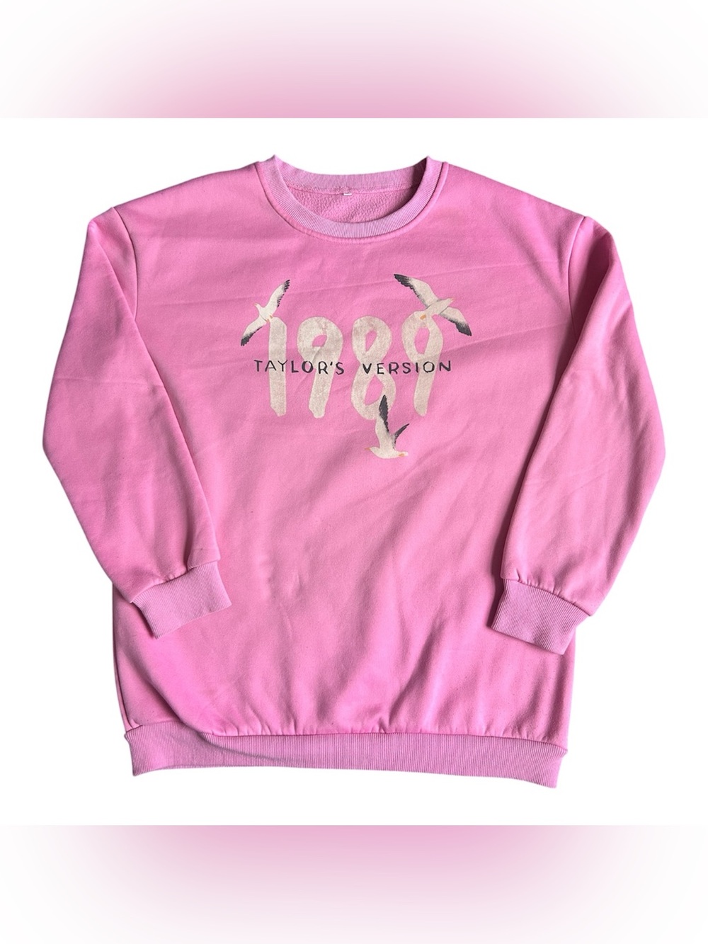 Taylor Swift 1989 Taylor’s Version Pink long Sweatshirt size XS-S